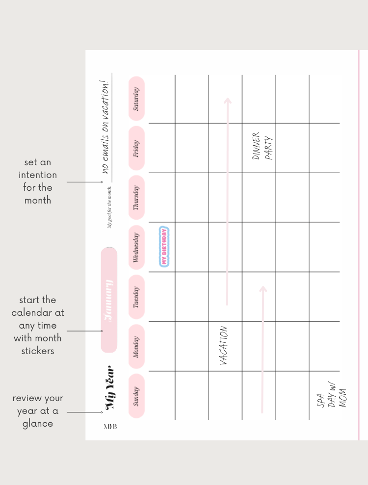 MYB PLANNER REFILL