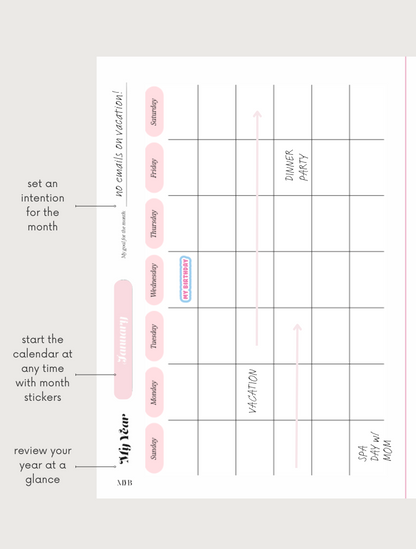 MYB PLANNER REFILL