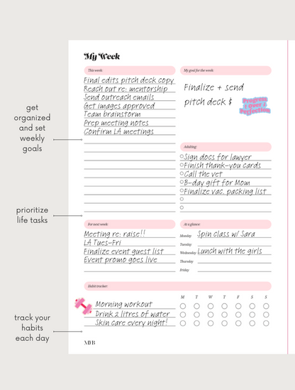 MYB PLANNER REFILL